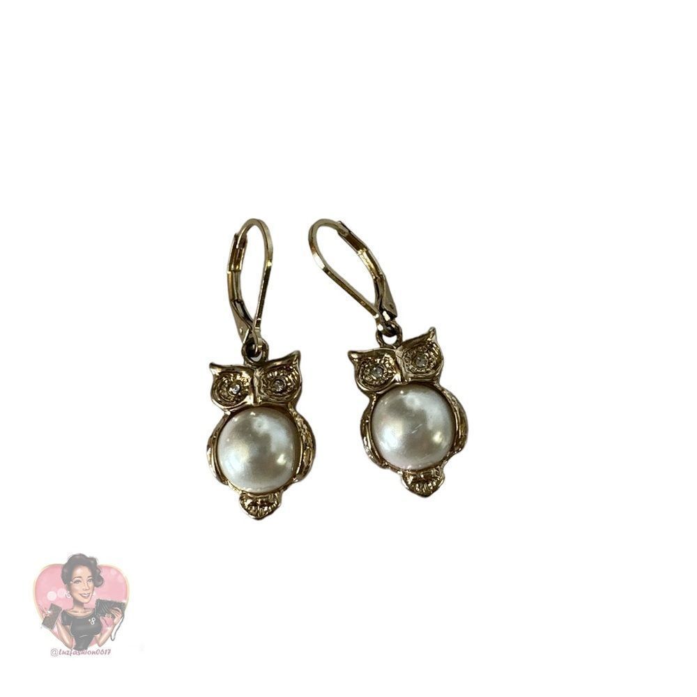 BELLA & JACK Owl Pearl Earring
